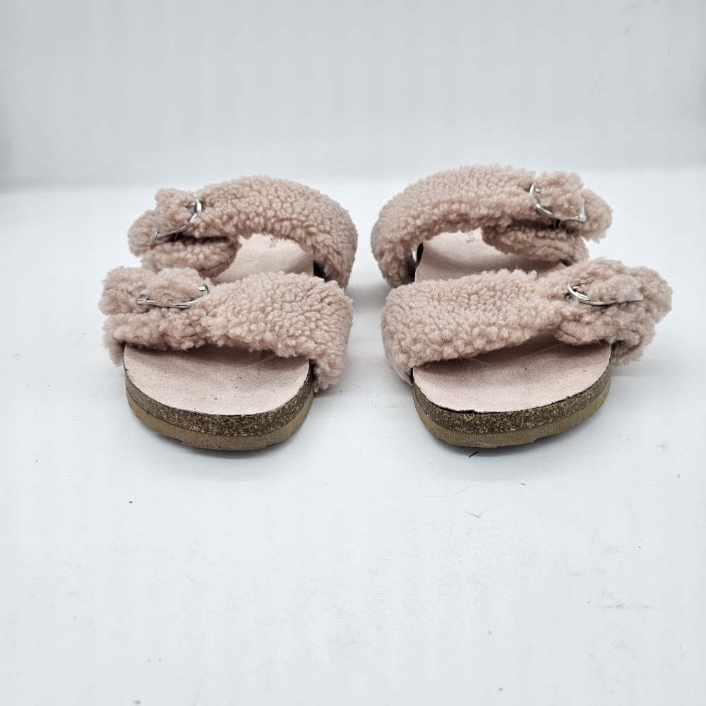 NWOB Indigo Rd Sally2 Womens Pink Faux Fur Slip On Slides Sandals Shoe Size 10 - Picture 6 of 10